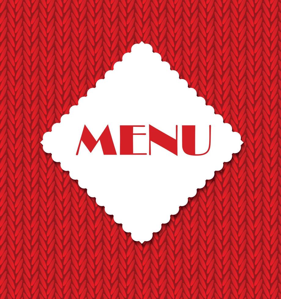 Restaurant Menu Template Vector Illustration