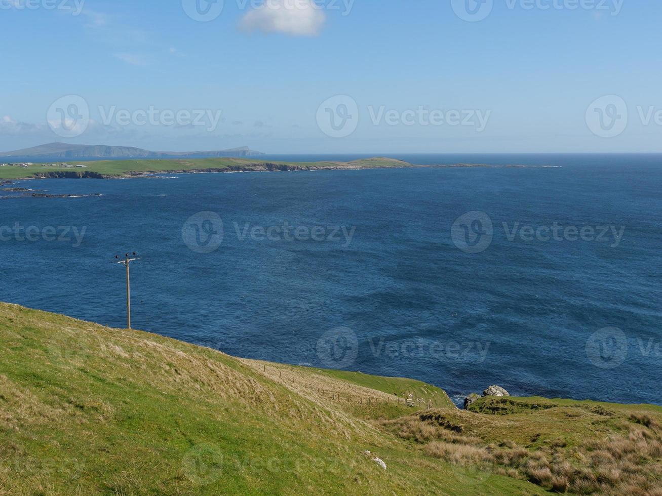 the  city of Lerwick and the shetland islands photo