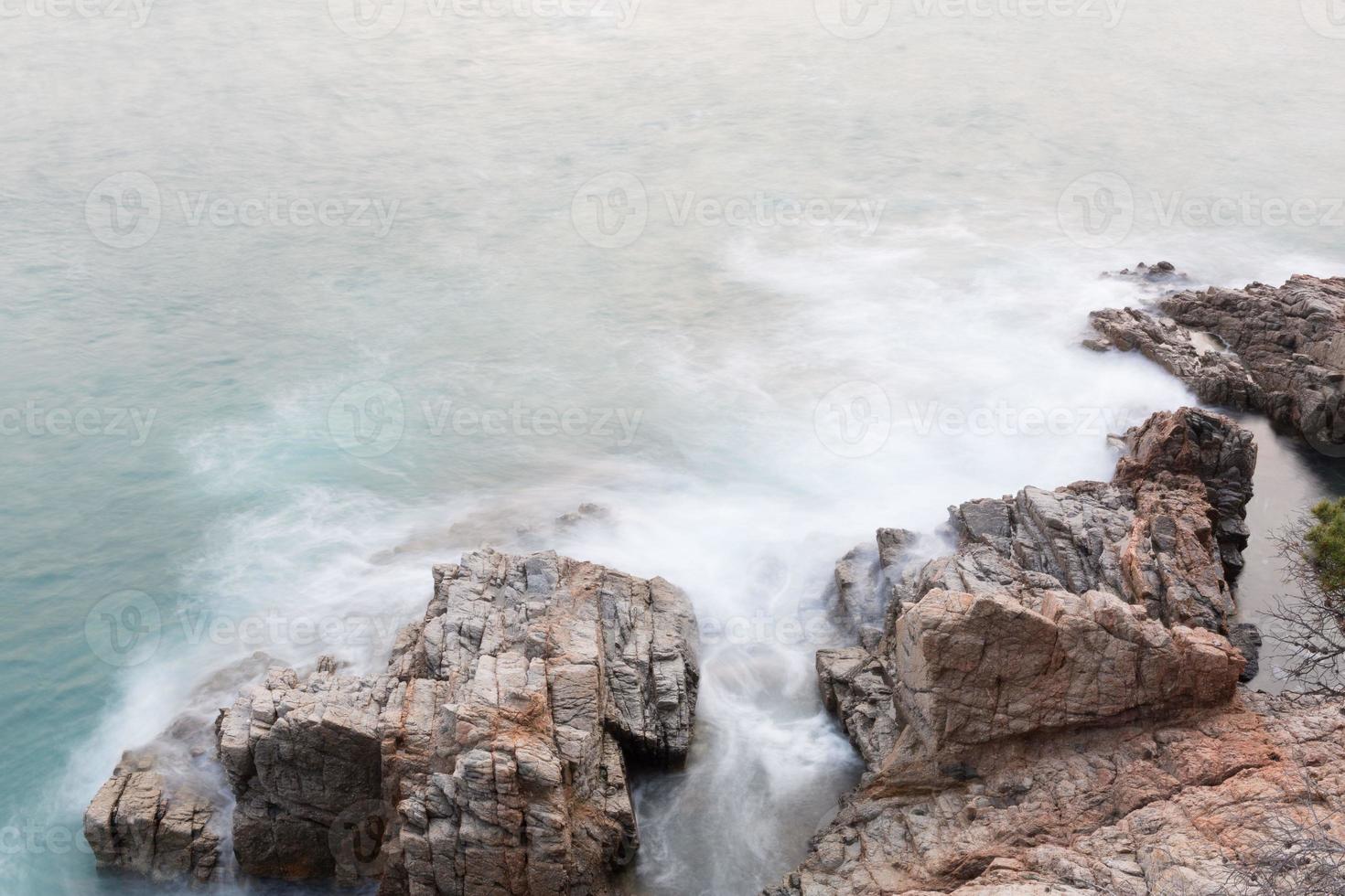 imagen de la costa brava, mar mediterráneo al norte de cataluña, españa. foto