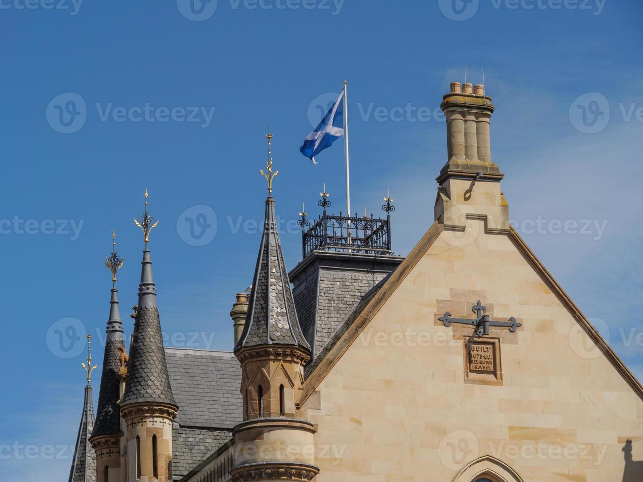 The city of Inverness and the scotish highlands photo