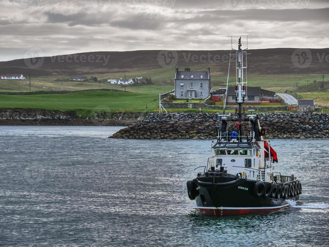 the  city of Lerwick and the shetland islands photo