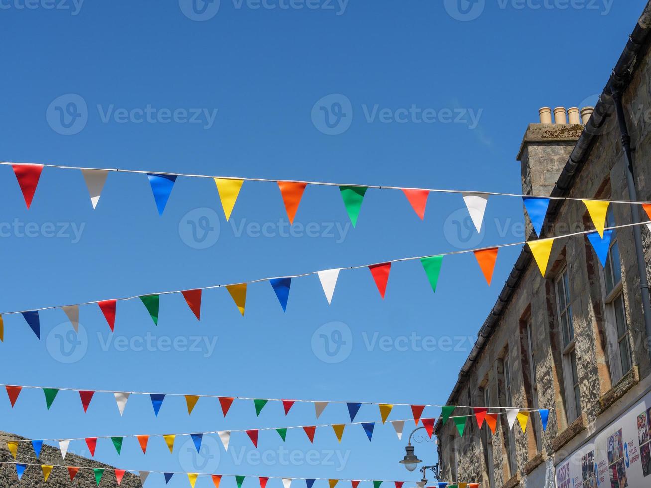 ciudad de lerwick en la isla shetland foto