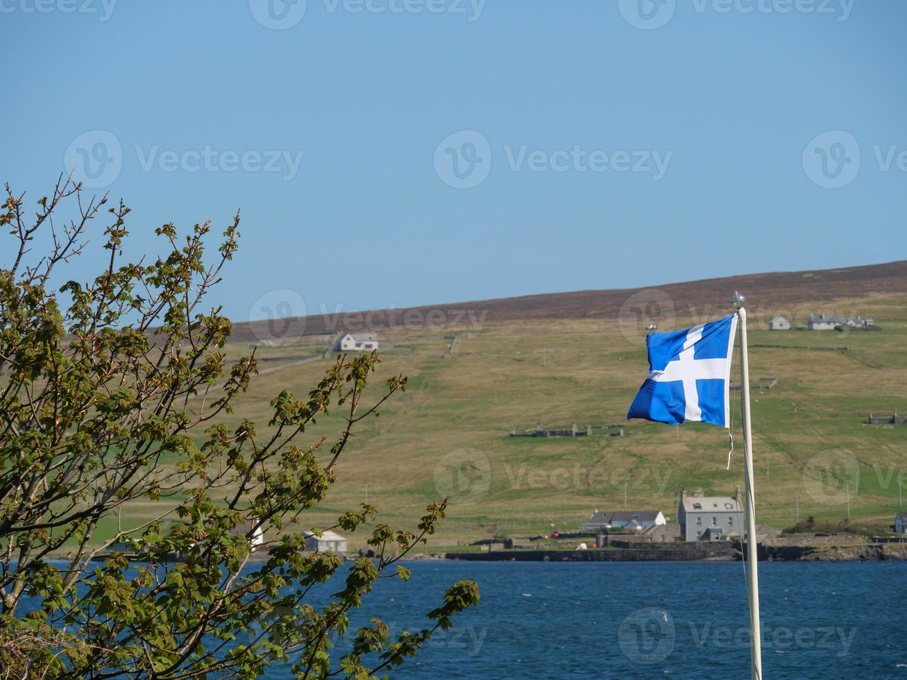 la ciudad de lerwick y la isla shetland foto