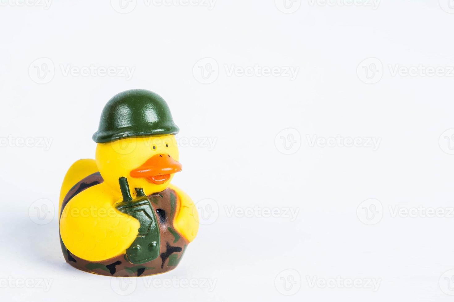bath duck on white background duck toy Cute rubber duck photo