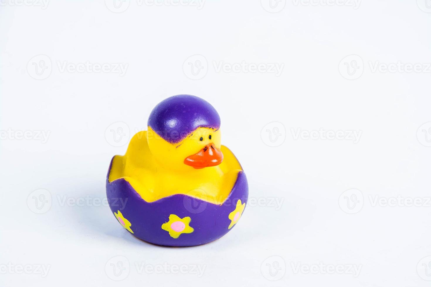 bath duck on white background duck toy Cute rubber duck photo