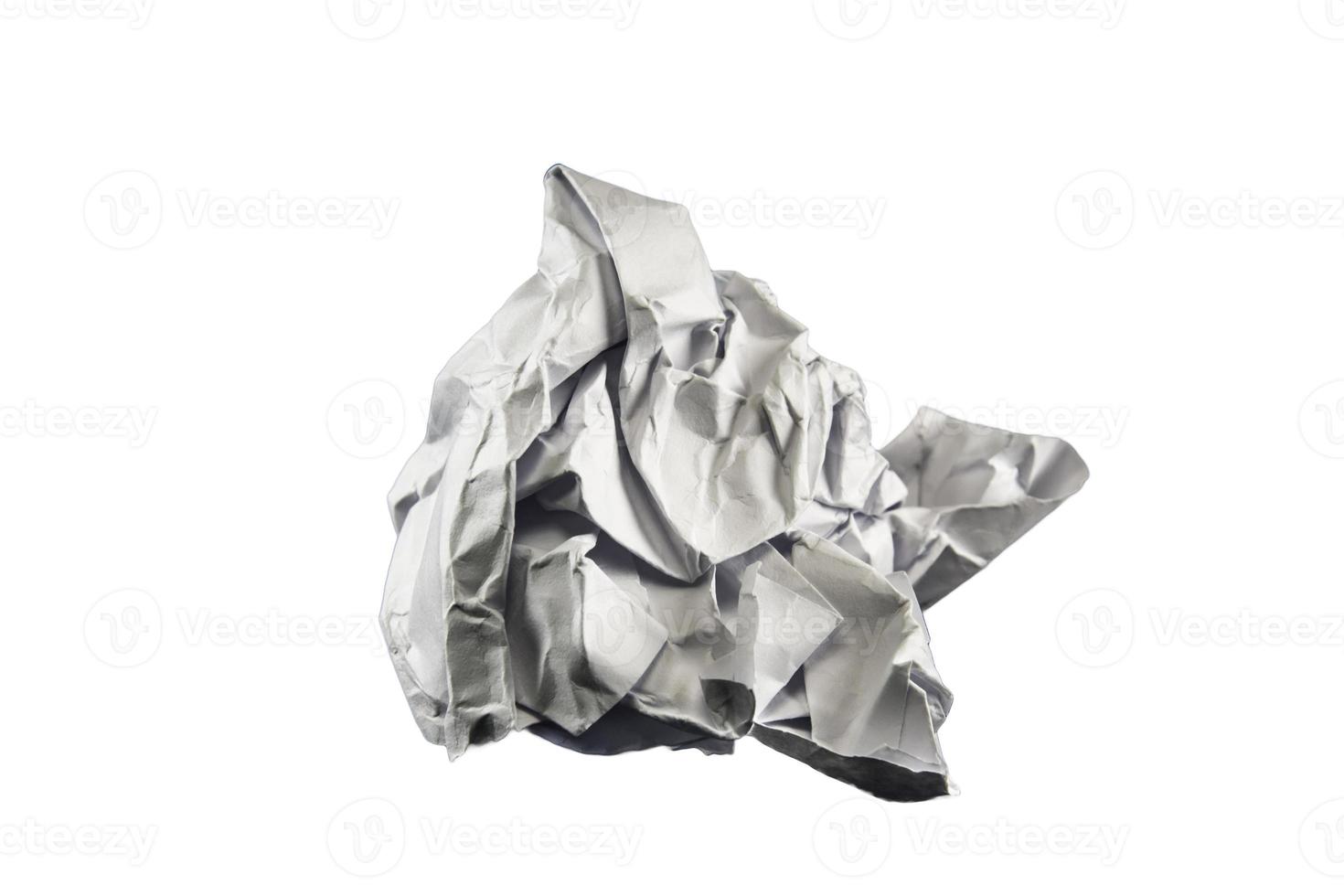 A piece of crumpled white paper photo