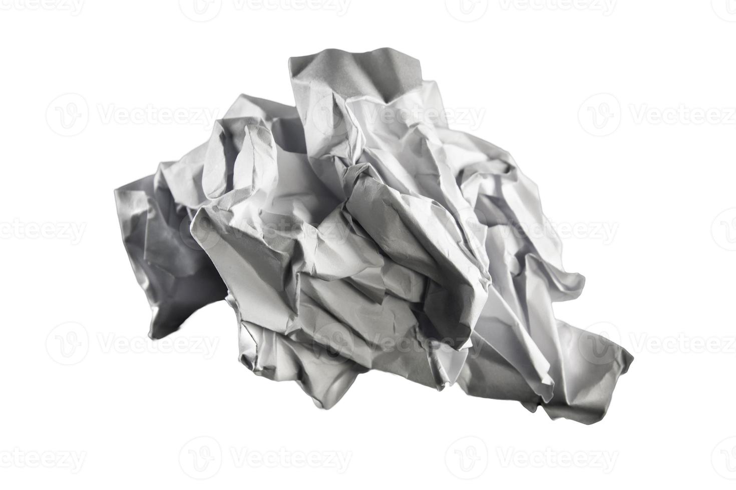 A piece of crumpled white paper photo