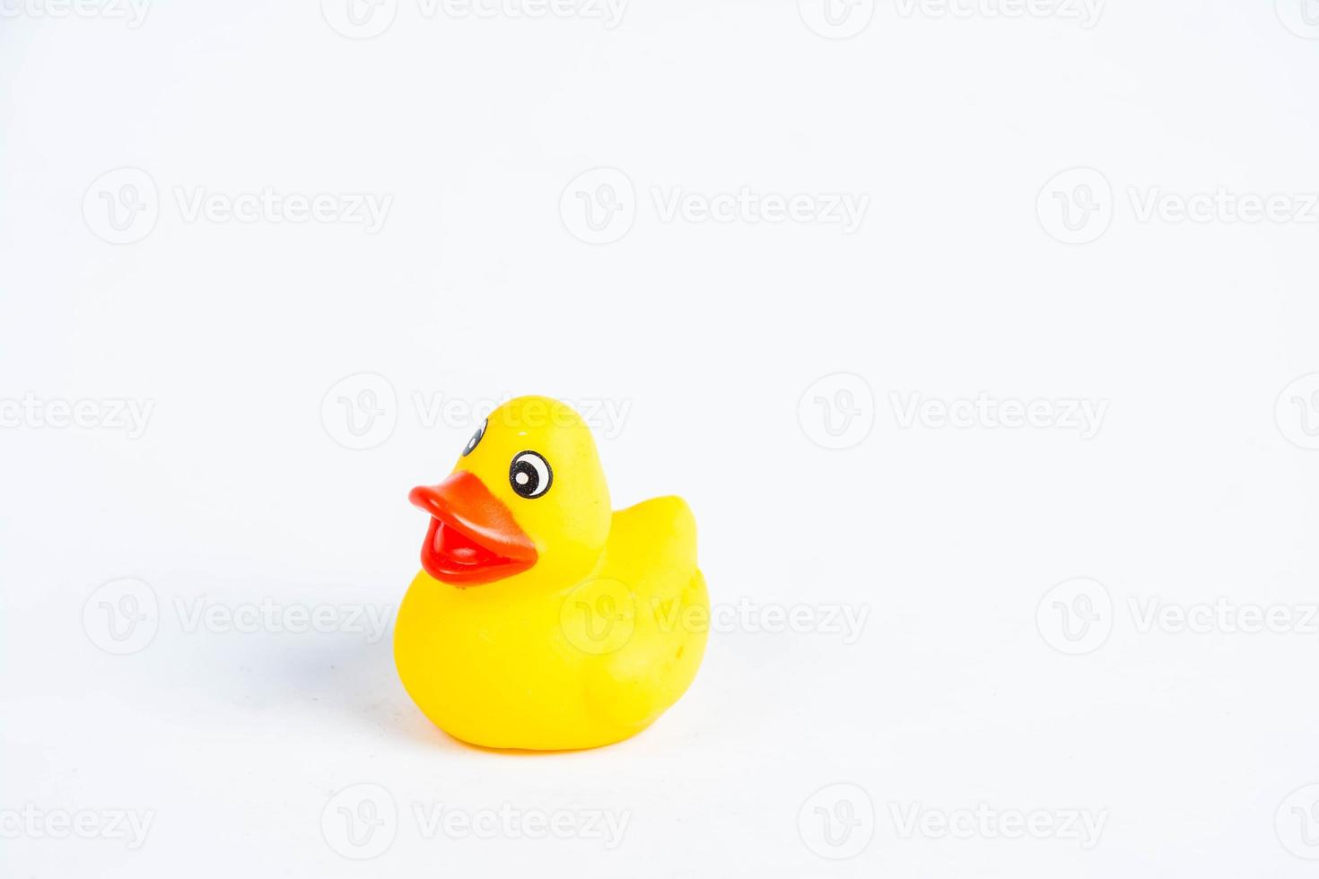 bath duck on white background duck toy Cute rubber duck photo