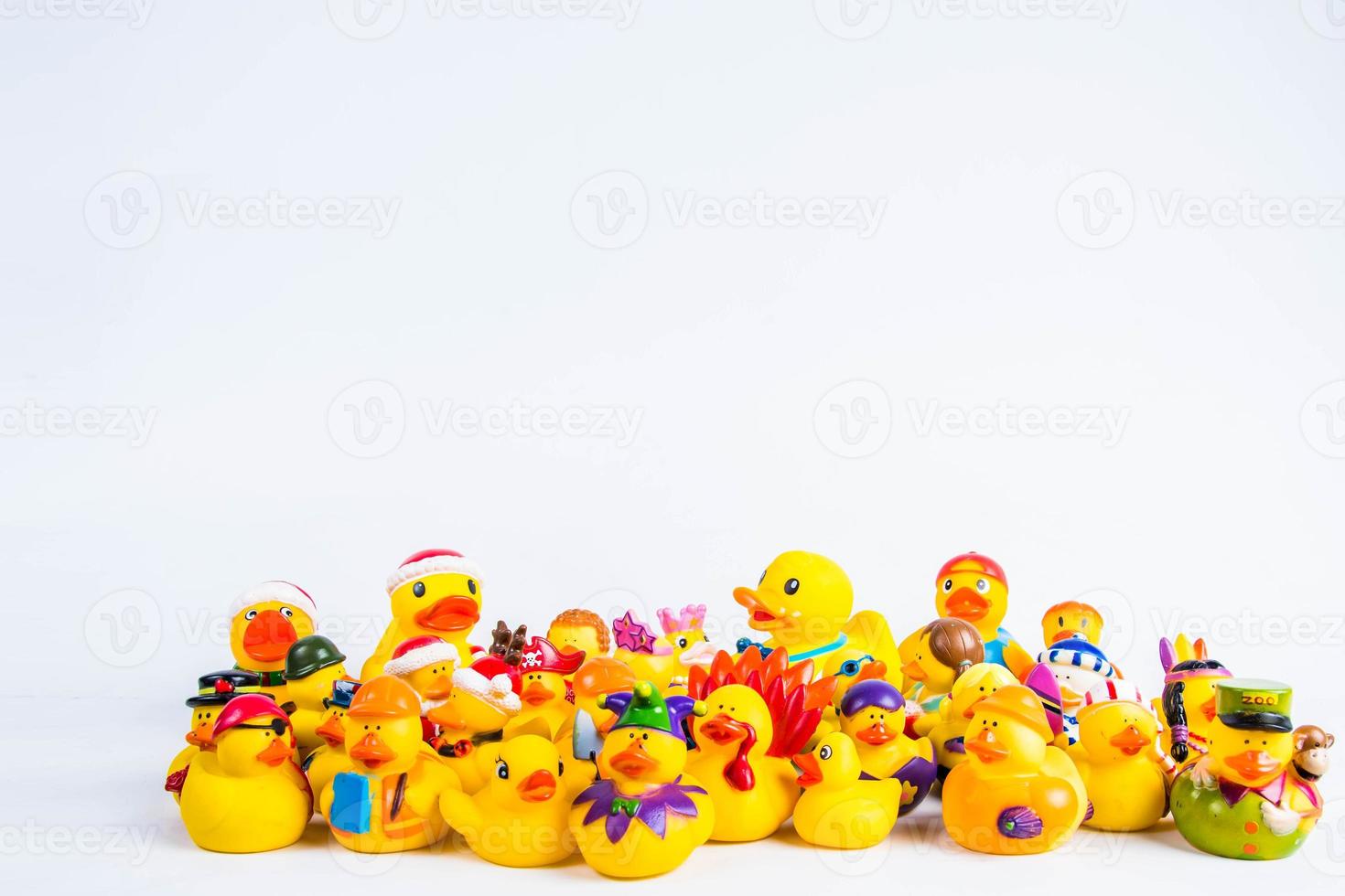 bath duck on white background duck toy Cute rubber duck photo