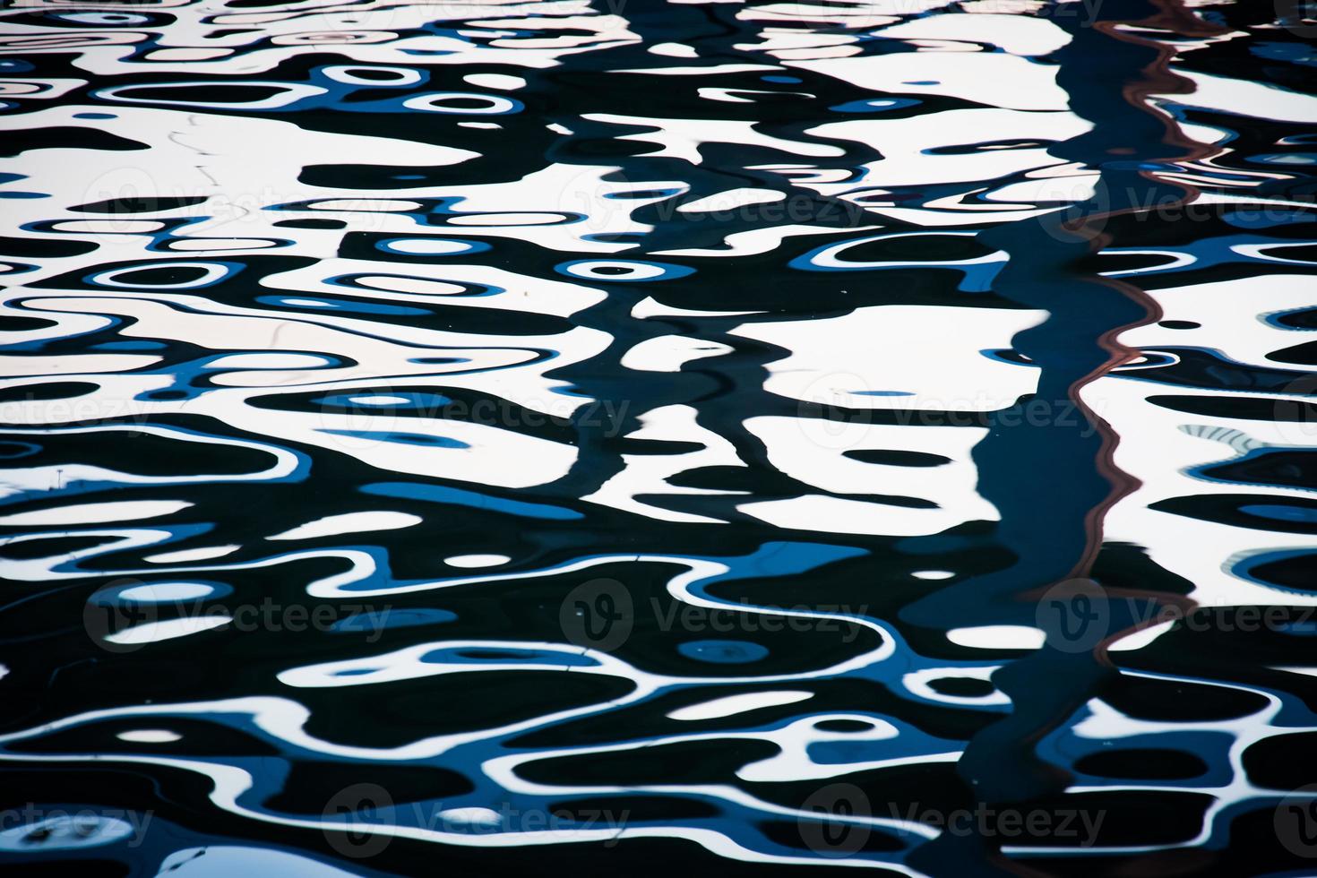 water surface with sparkling light reflections photo