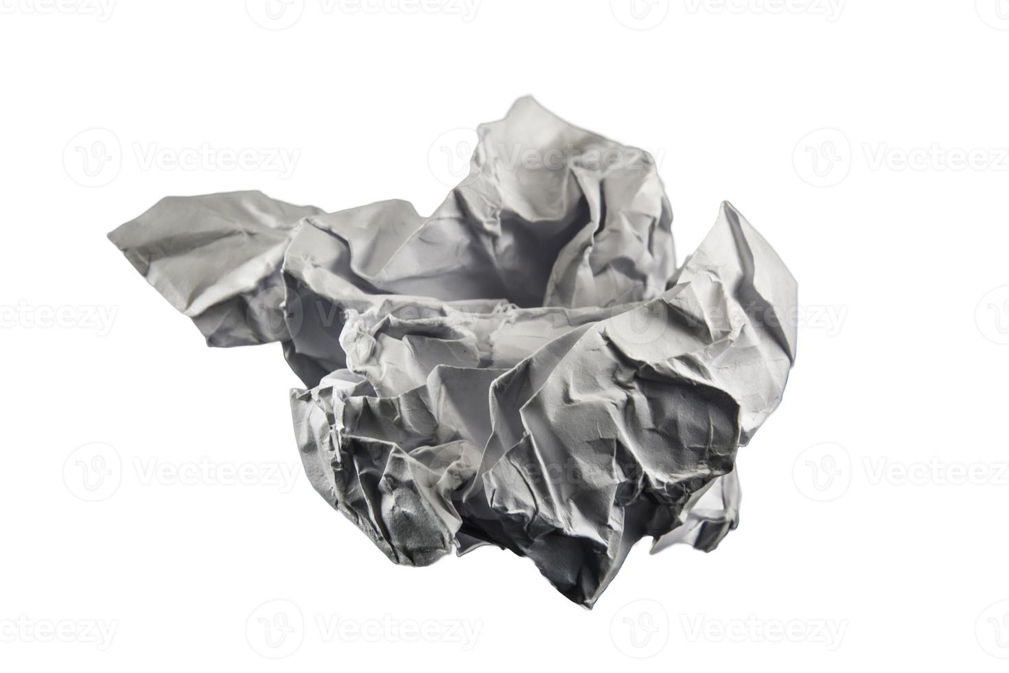 A piece of crumpled white paper photo