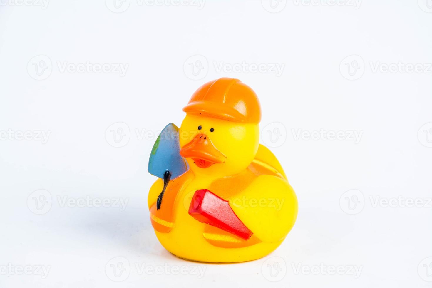 bath duck on white background duck toy Cute rubber duck photo