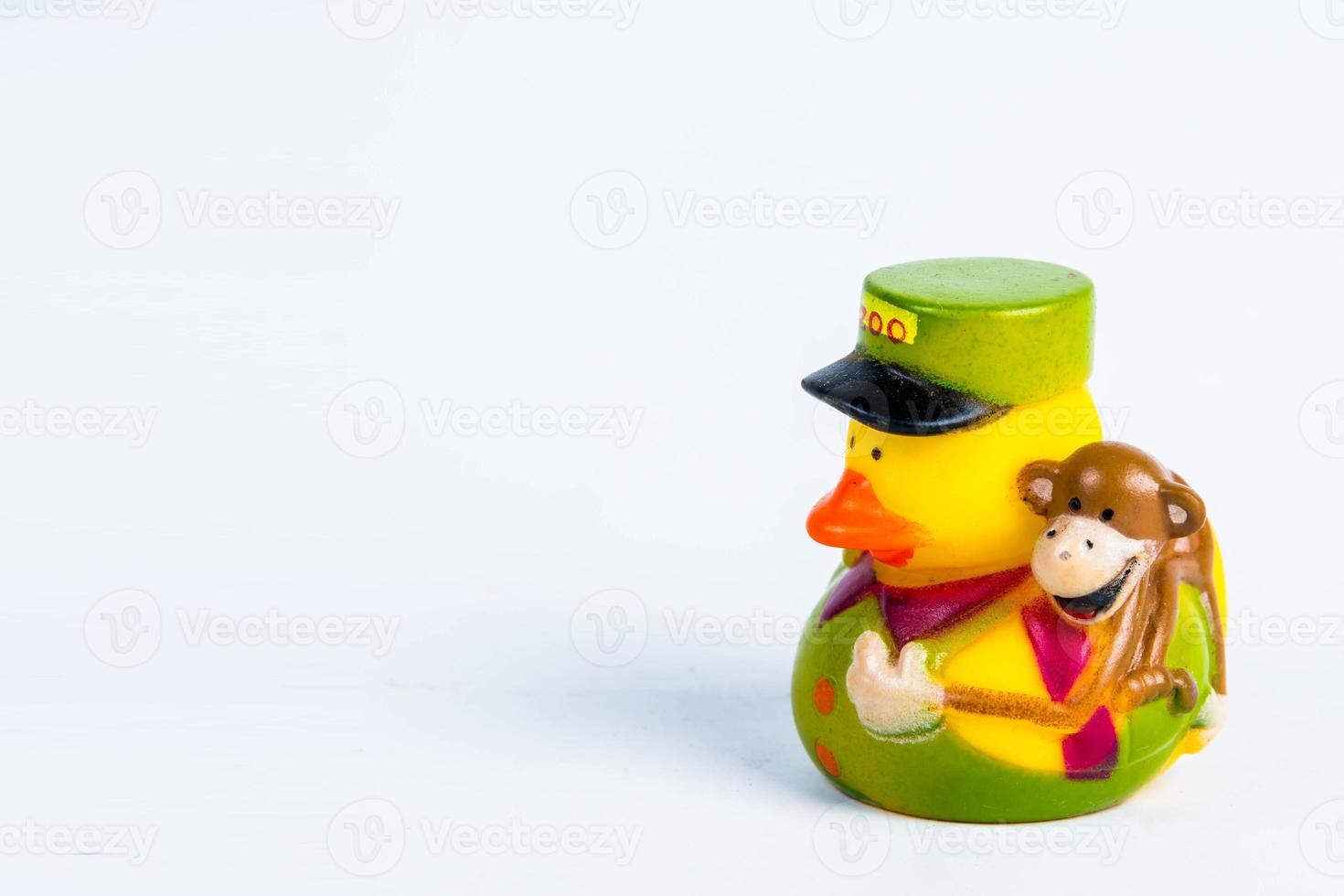 bath duck on white background duck toy Cute rubber duck photo