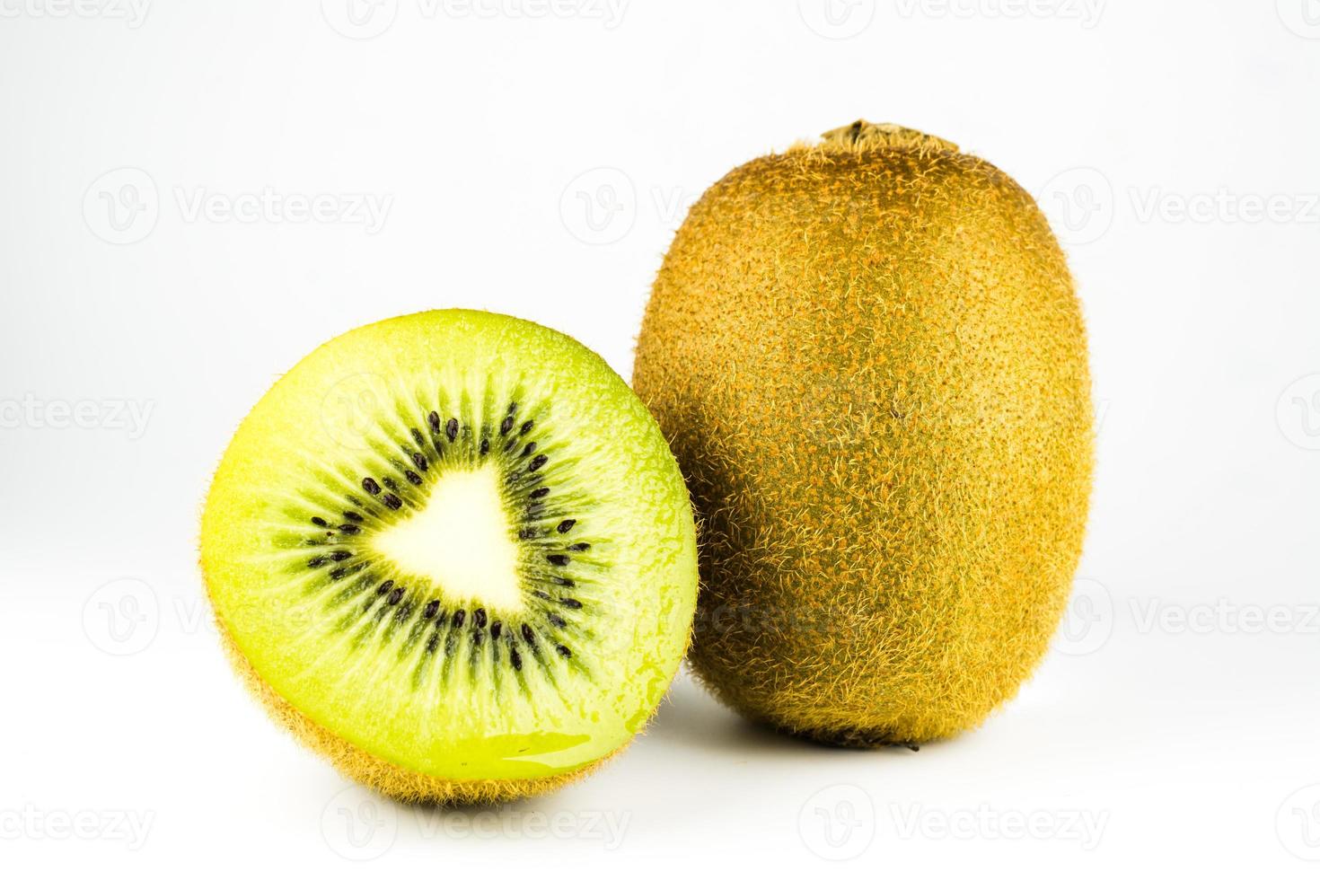 kiwi fruit on white background photo