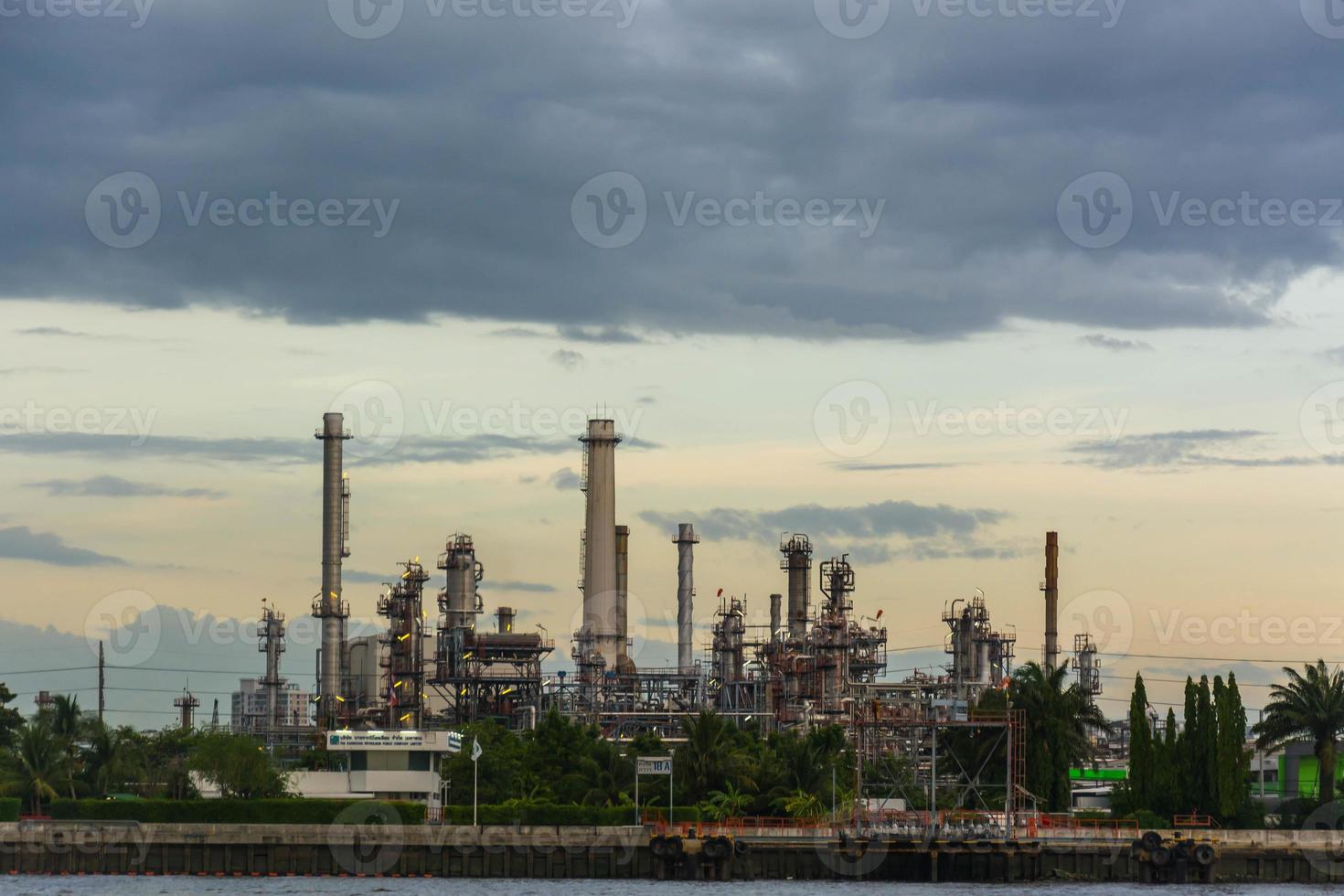 Oil refinery  , Chao Phraya river, Thailand photo