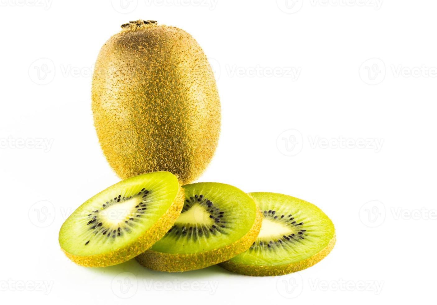 kiwi fruit on white background photo