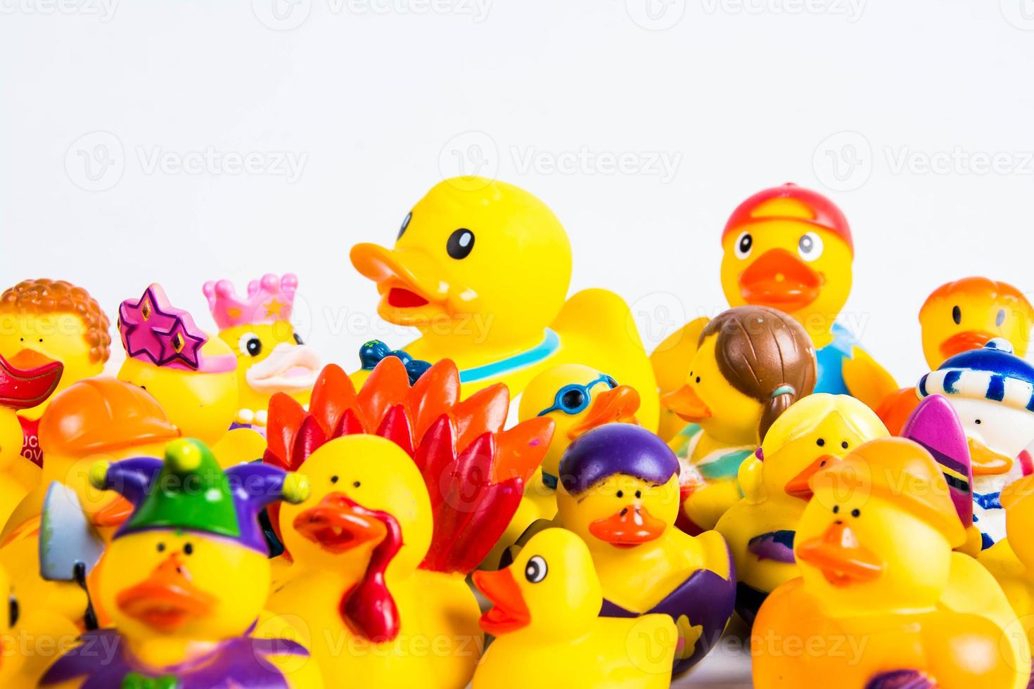 bath duck on white background duck toy Cute rubber duck photo