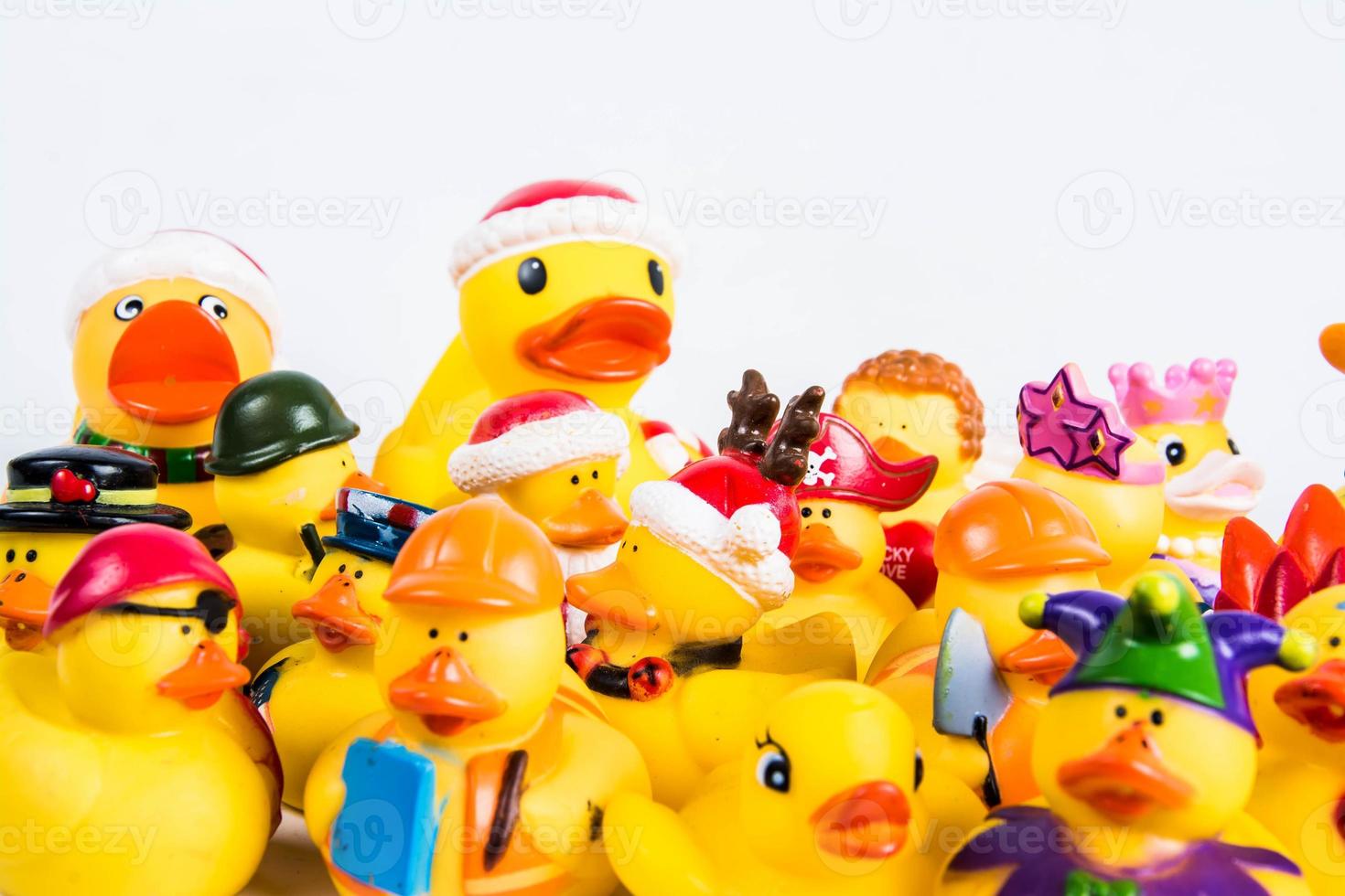 bath duck on white background duck toy Cute rubber duck photo