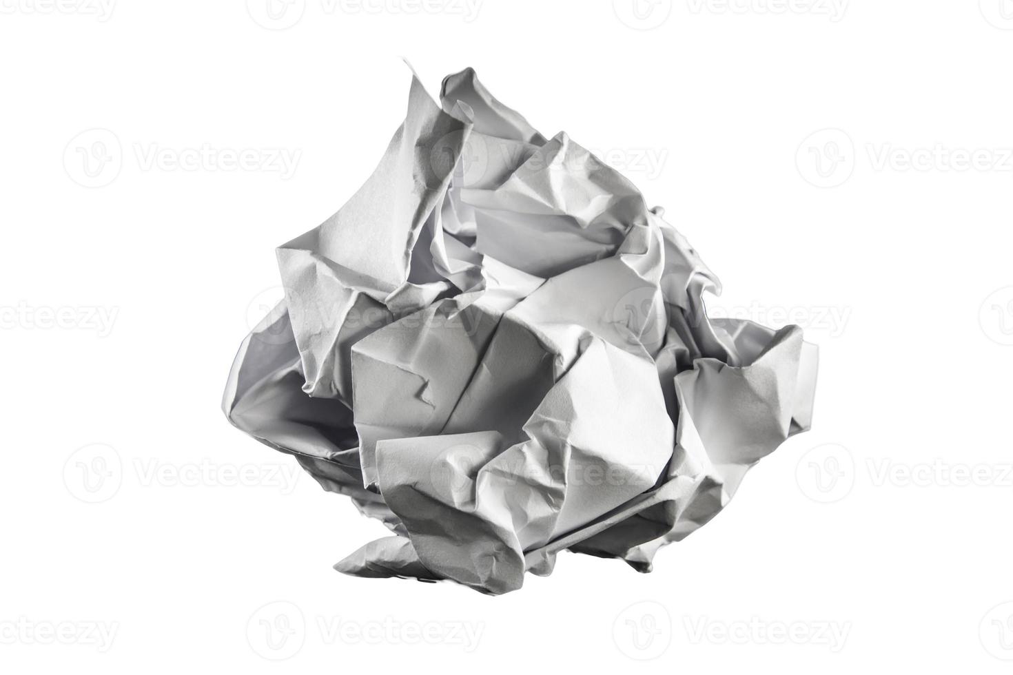 A piece of crumpled white paper photo