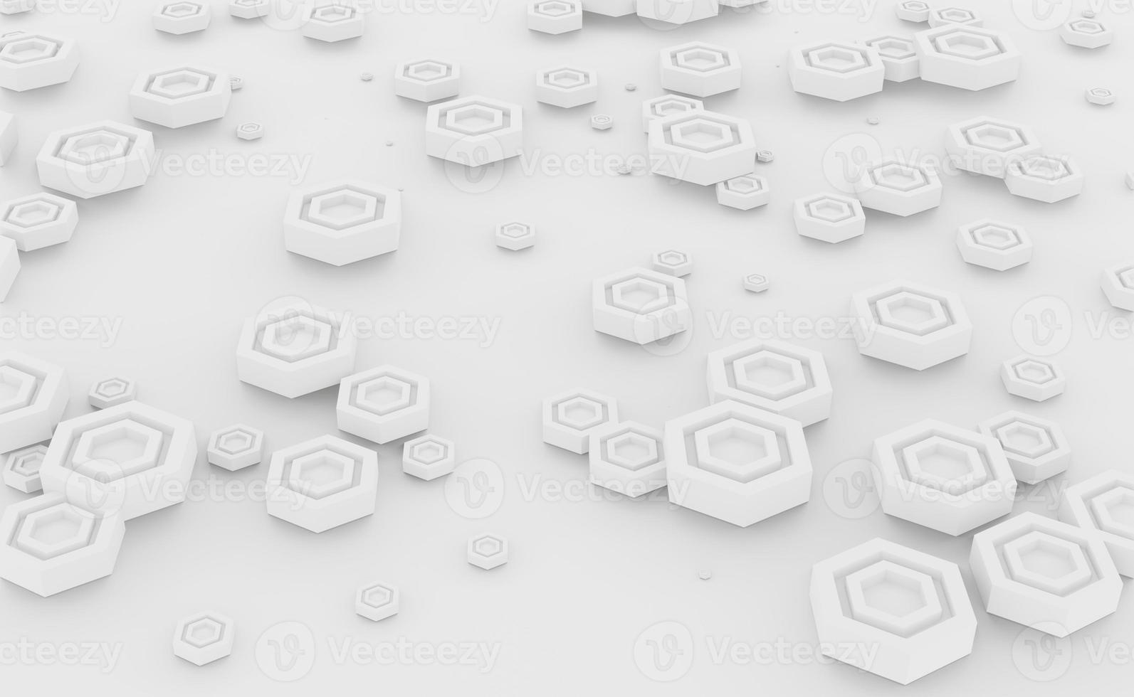 Abstract hexagon background Technology polygonal design 3d rendering photo