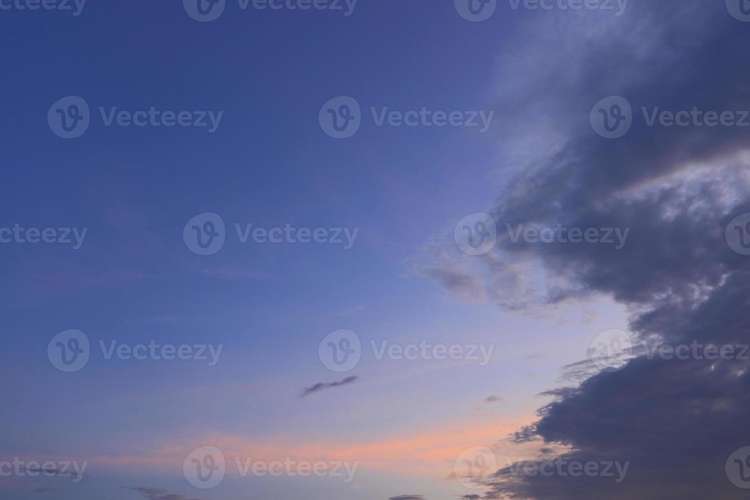 The sky with clouds in the morning, evening. photo