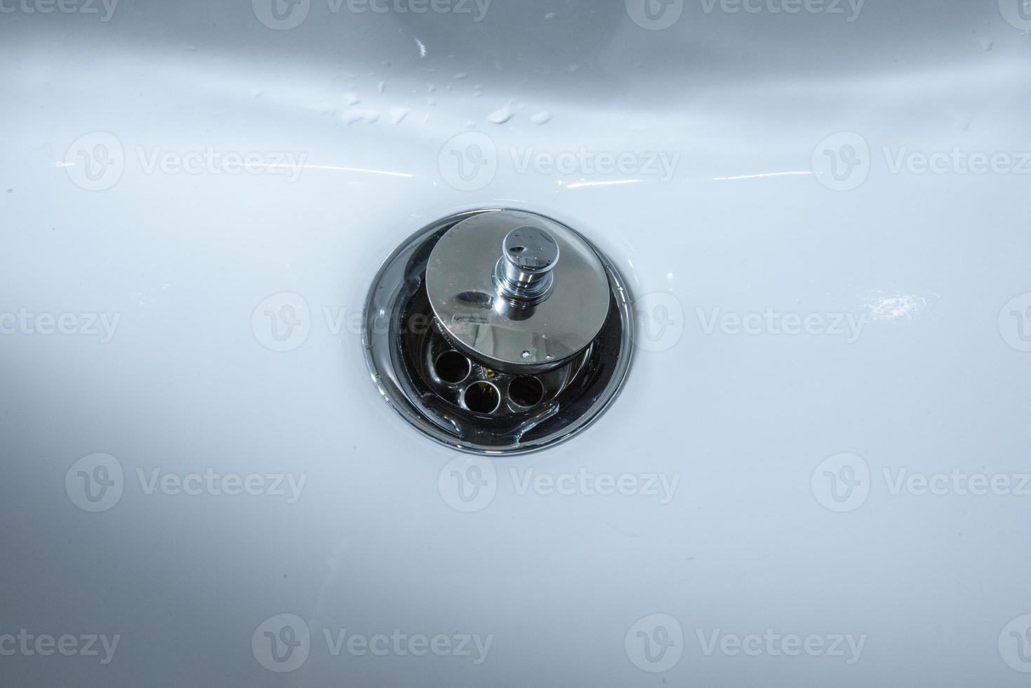 Wash Basin Drain close up photo