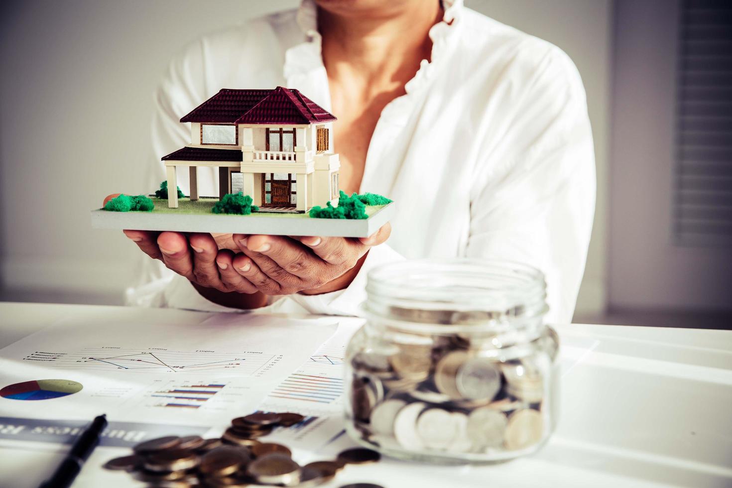 House Residential Structure in a hand photo