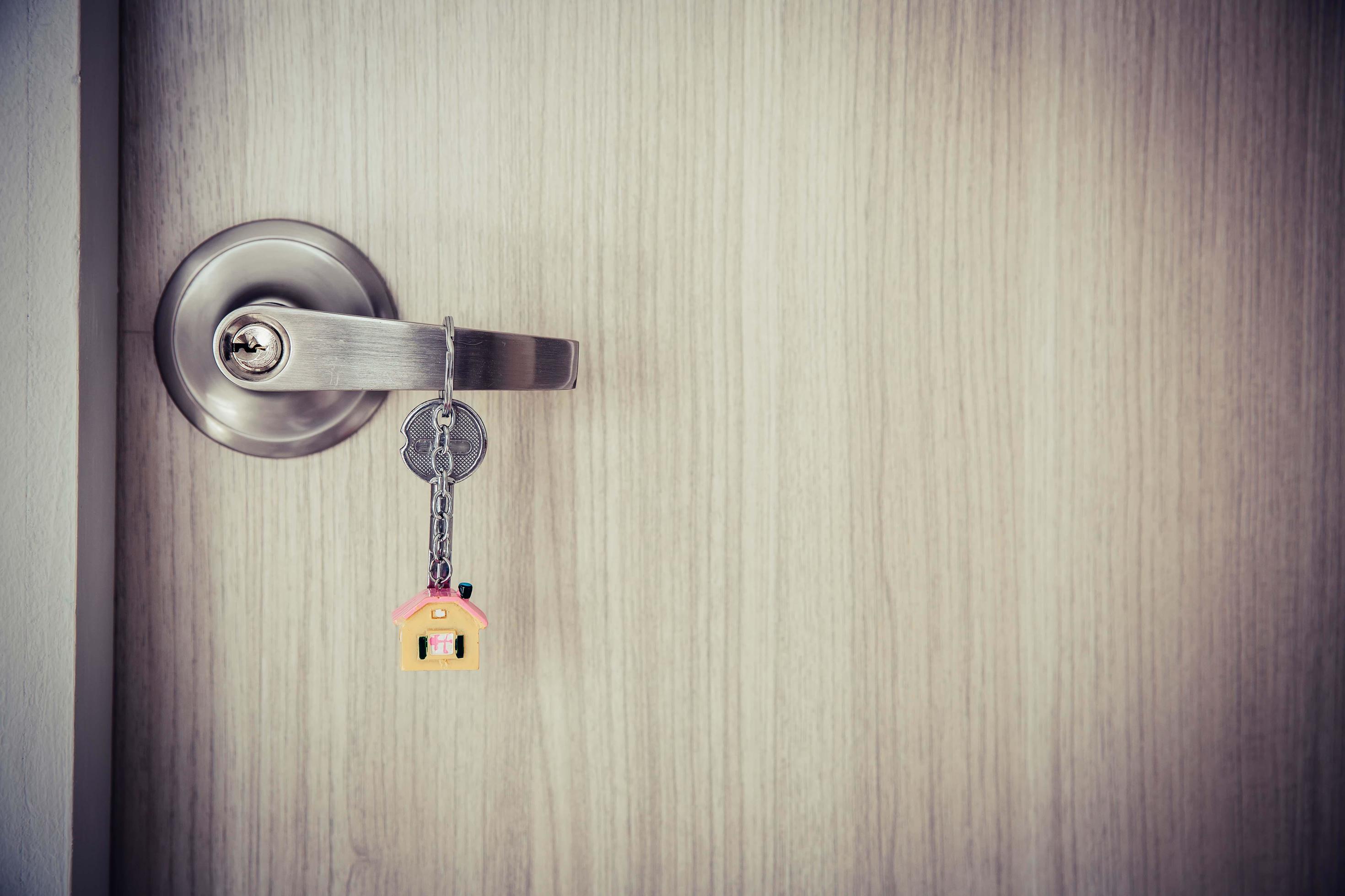 Open door with keys. 8119983 Stock Photo at Vecteezy