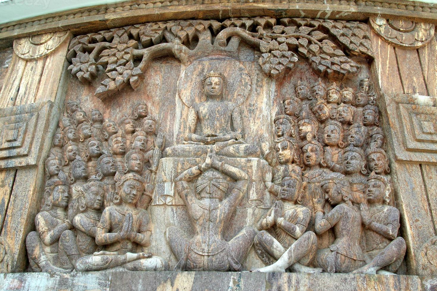 Buddha with Disciples photo