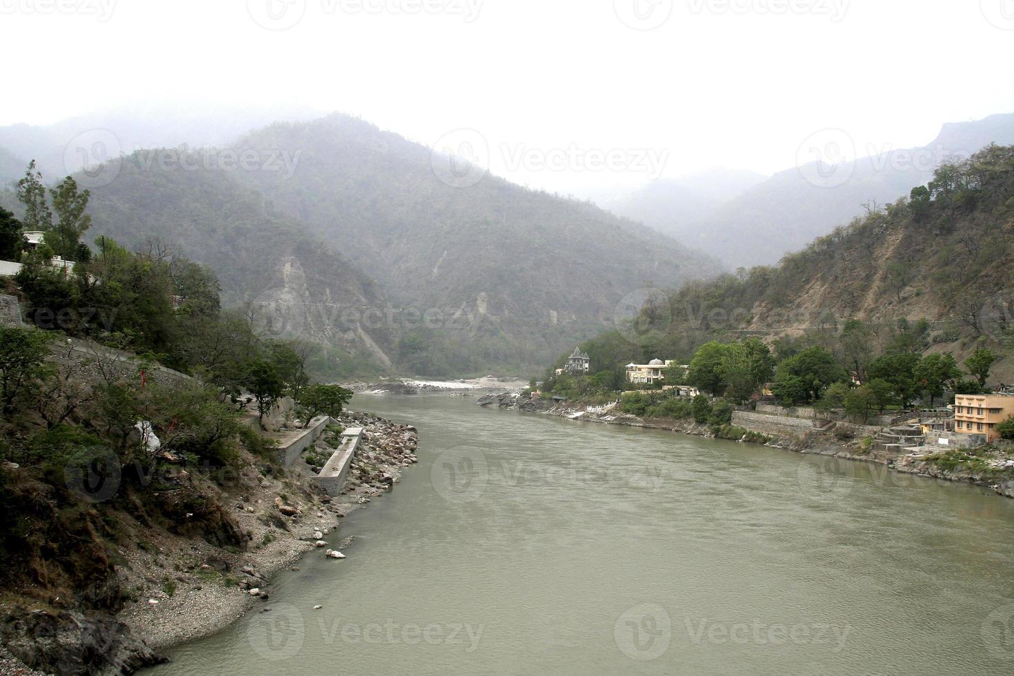 River Ganga flowing photo