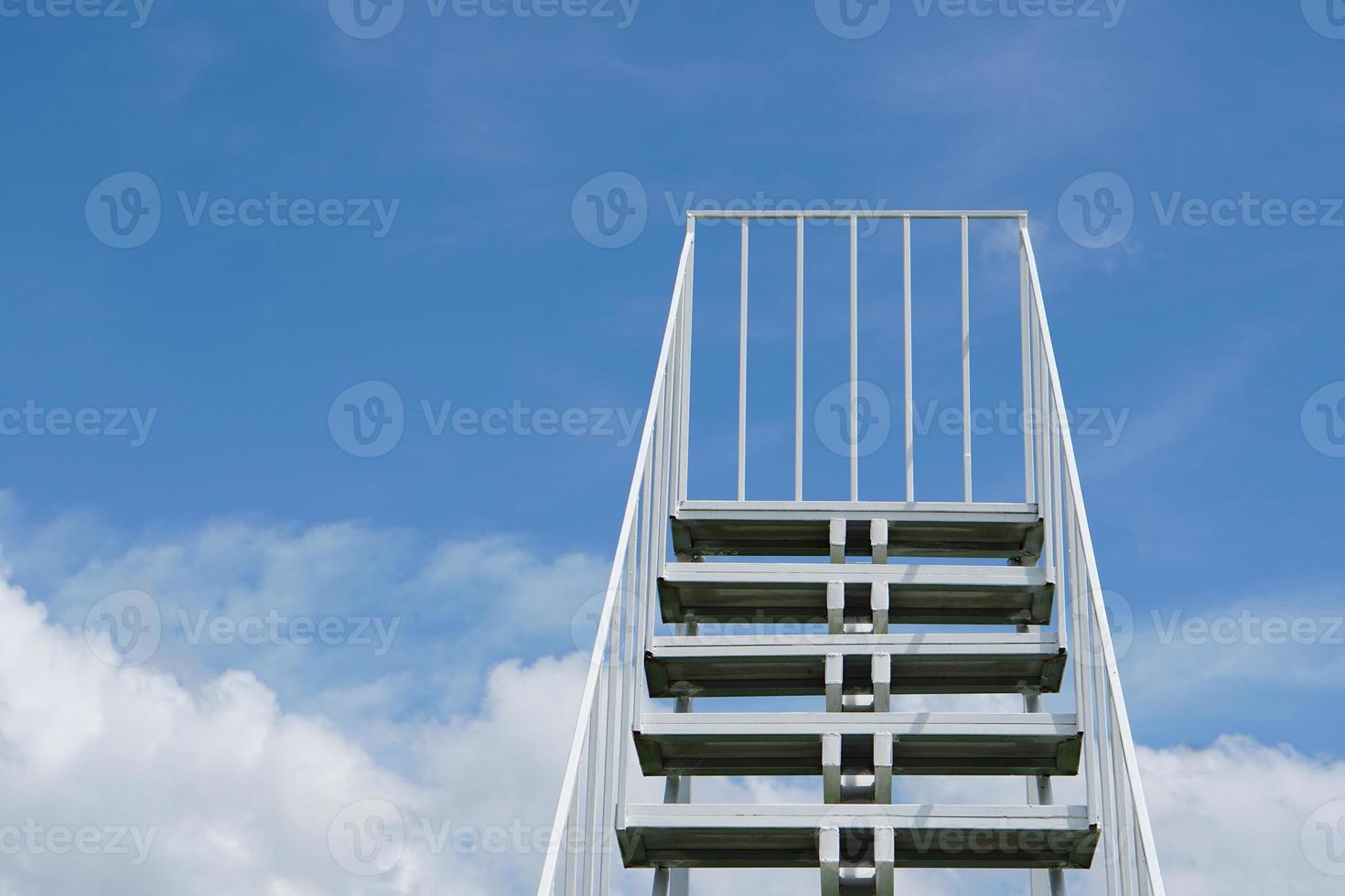 wooden stairs to the sky photo