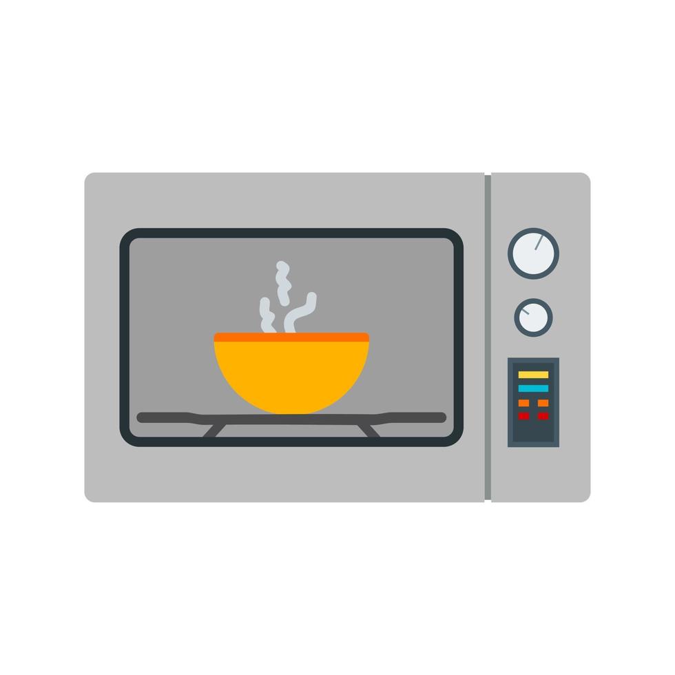 icono de línea de horno de microondas vector