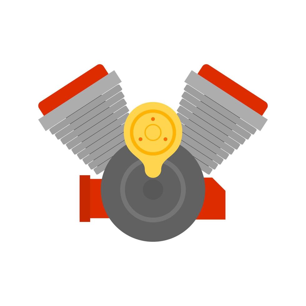 Engine Motor Line Icon vector