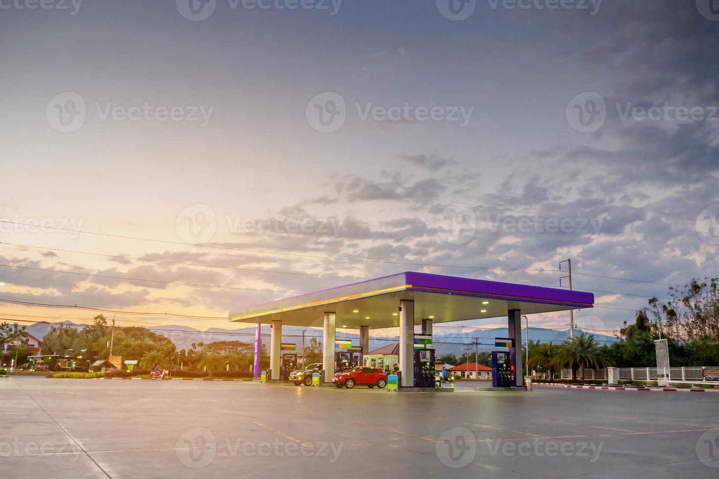 gas station background photo