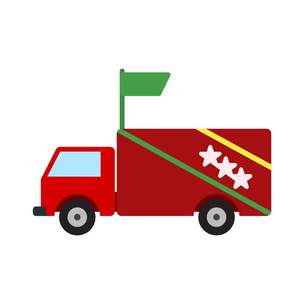 Campaign Vehicle Line Icon vector