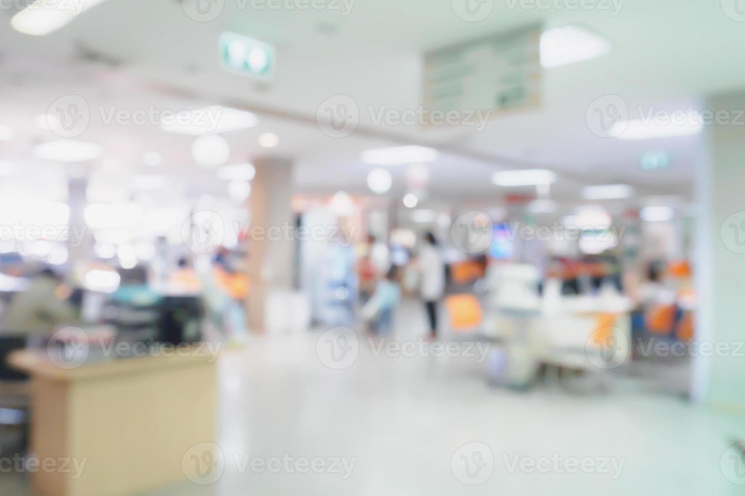 hospital clinic interior blur abstract medical background photo