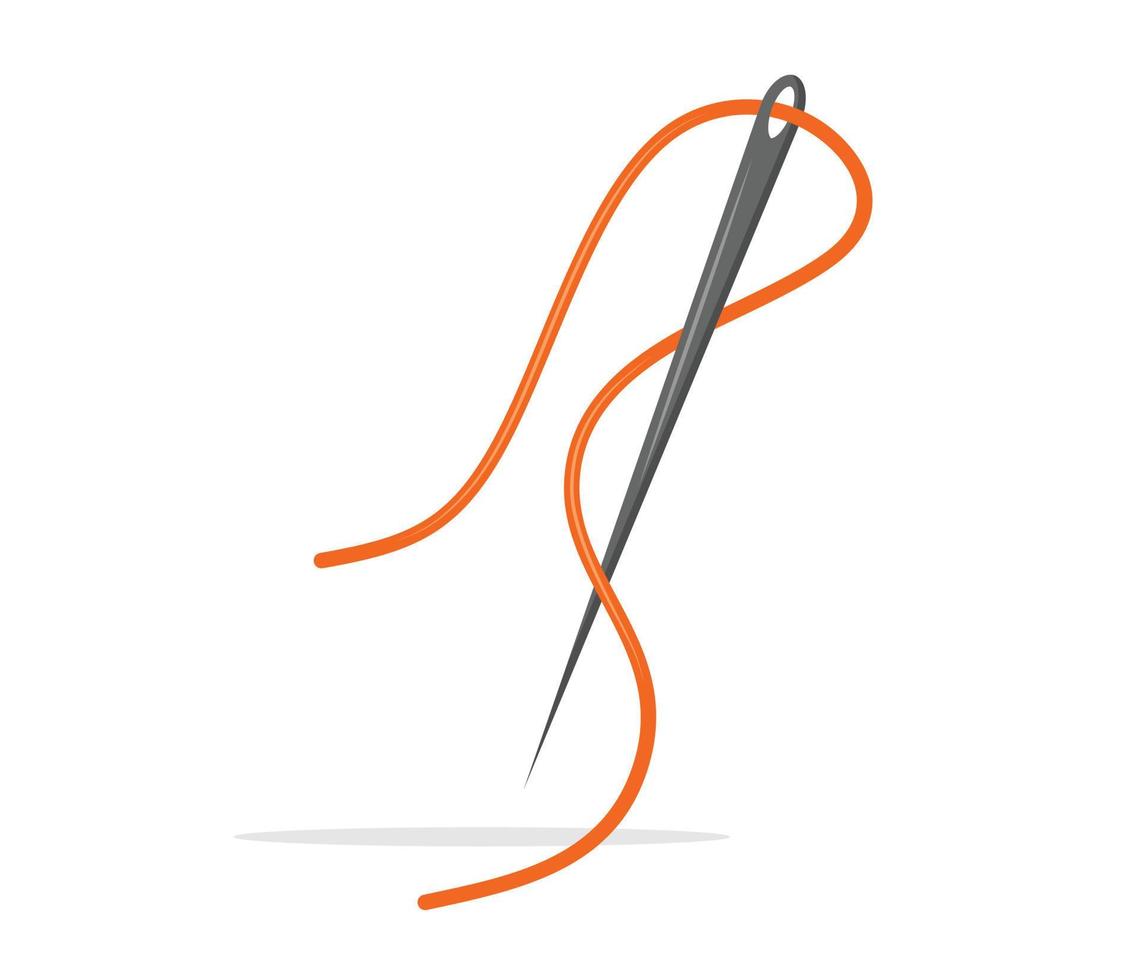 Needle and thread icon. vector illustration
