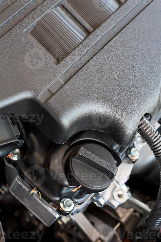 closeup engine oil cap in engine 8122182 Stock Photo at Vecteezy