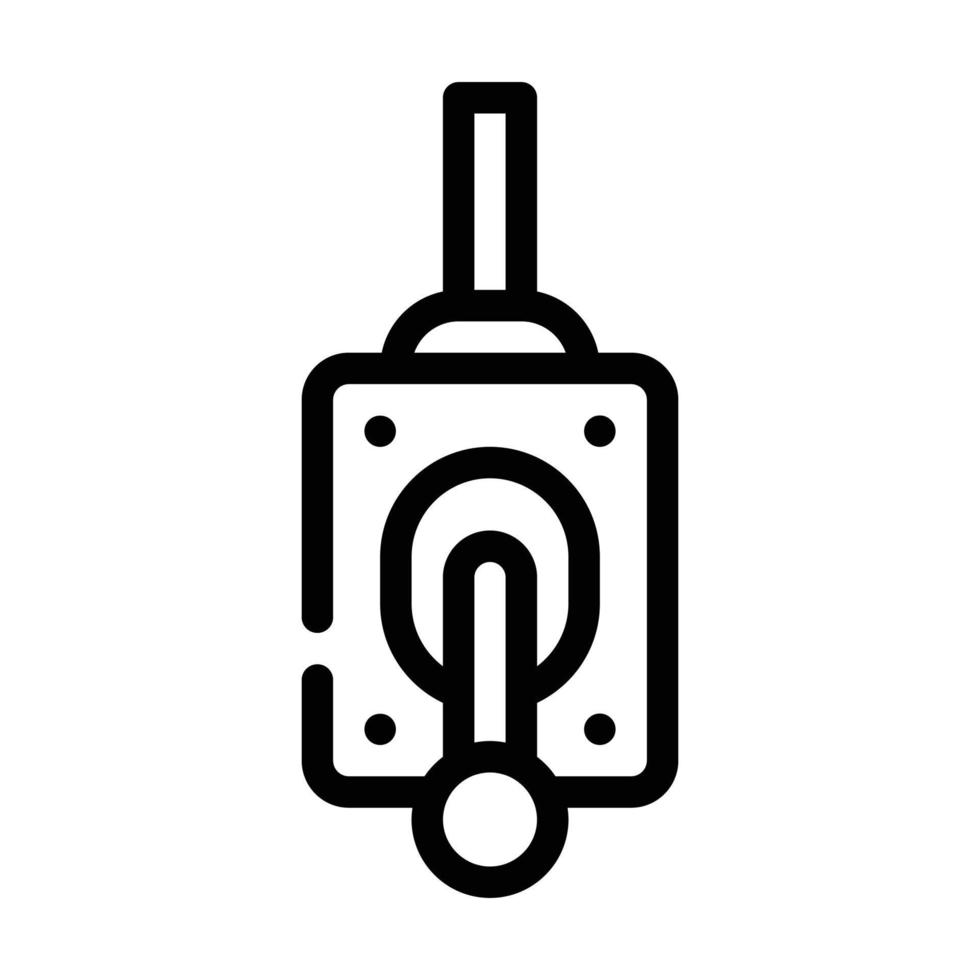 palanca de control línea icono vector ilustración signo