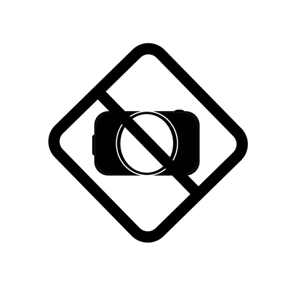 symbol, no photo taking vector