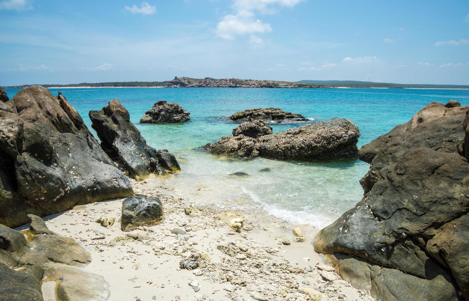 Beautiful scenery view of unknown island in Tasman sea of Arnhem land, Northern Territory state of Australia. photo