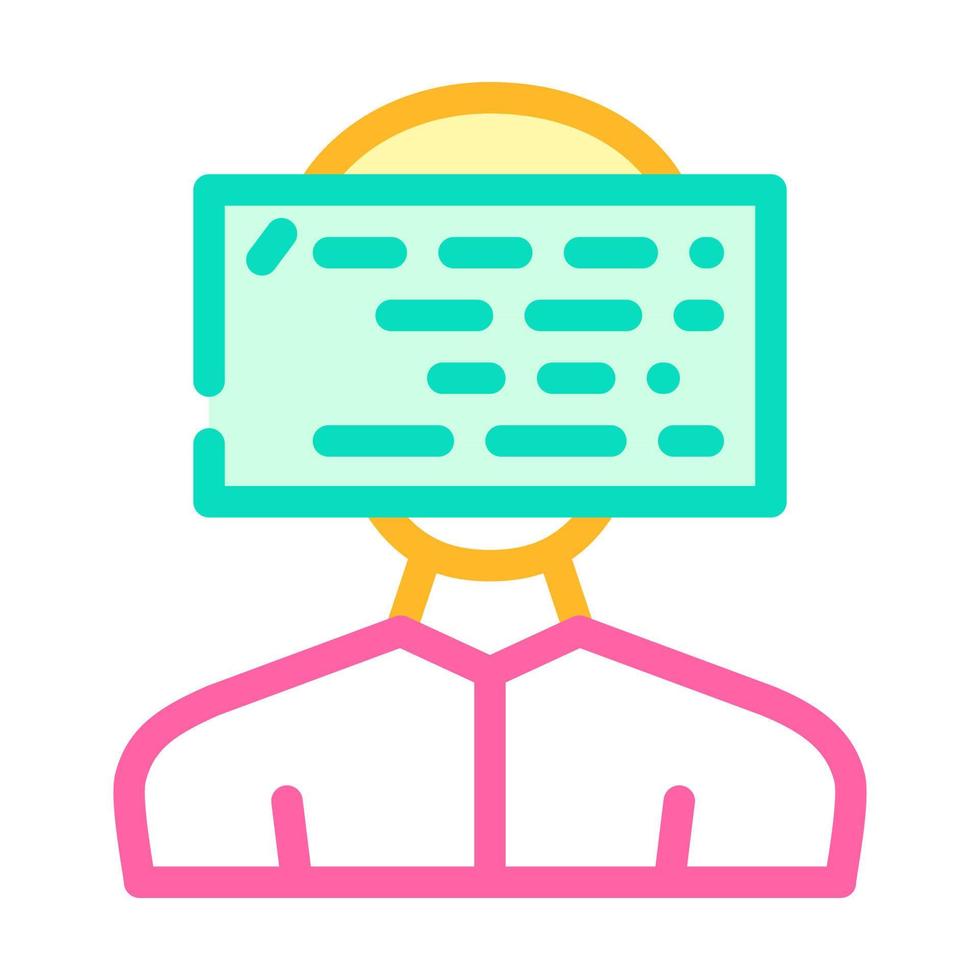 client programming kyc color icon vector illustration