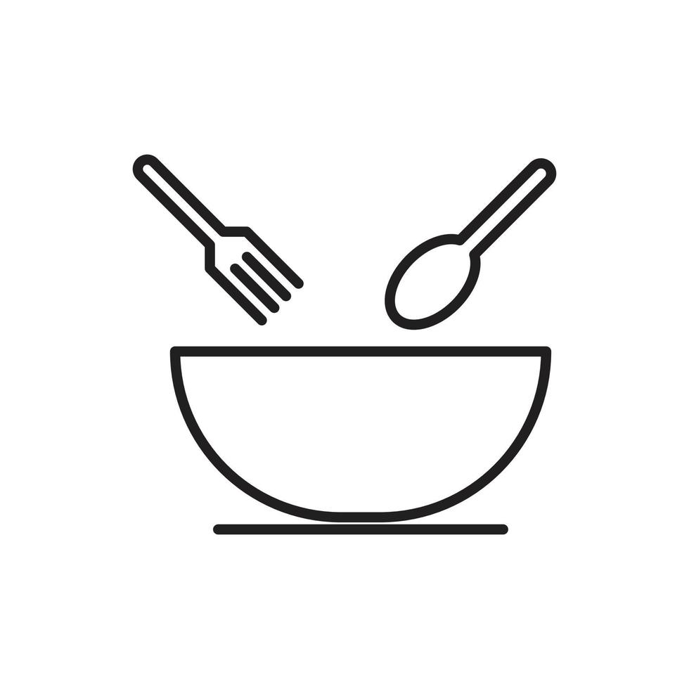 vector de utensilios de cocina para la presentación del icono del símbolo del sitio web