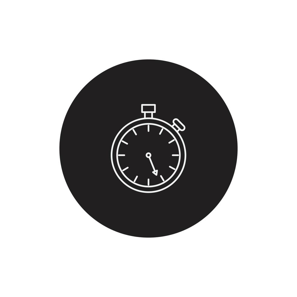 vector de reloj de tiempo para presentación de icono de símbolo de sitio web