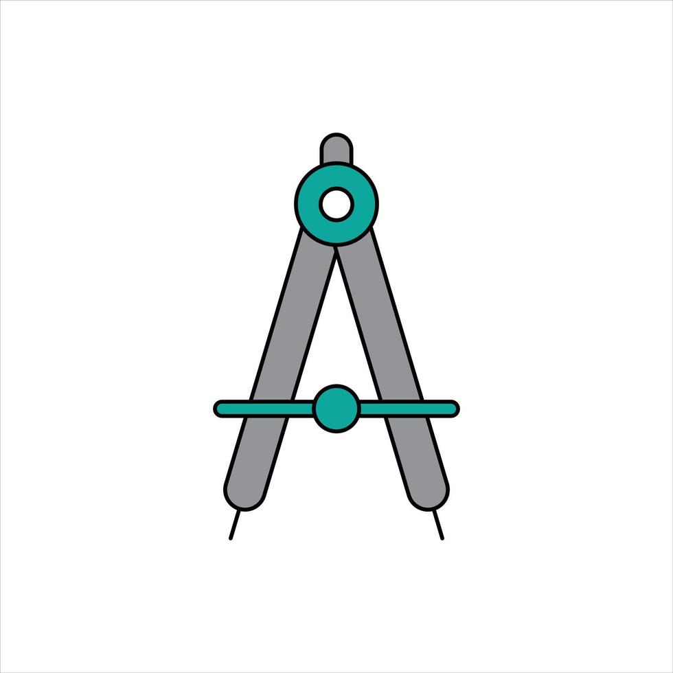 compass drawing tool vector for website symbol icon presentation