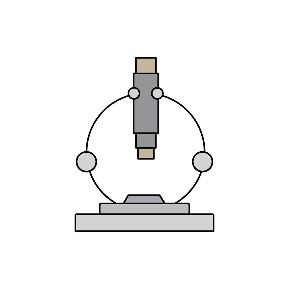 vector de microscopio para presentación de icono de símbolo de sitio web