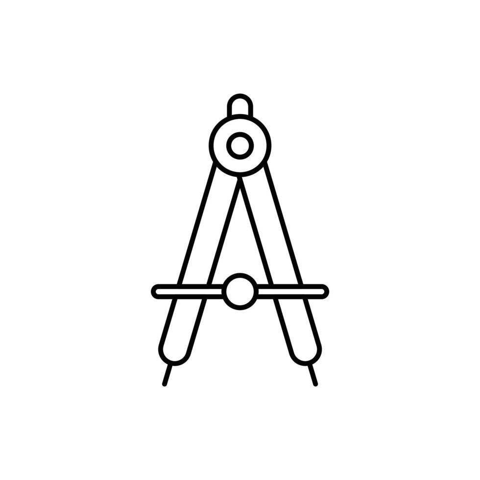 compass drawing tool vector for website symbol icon presentation