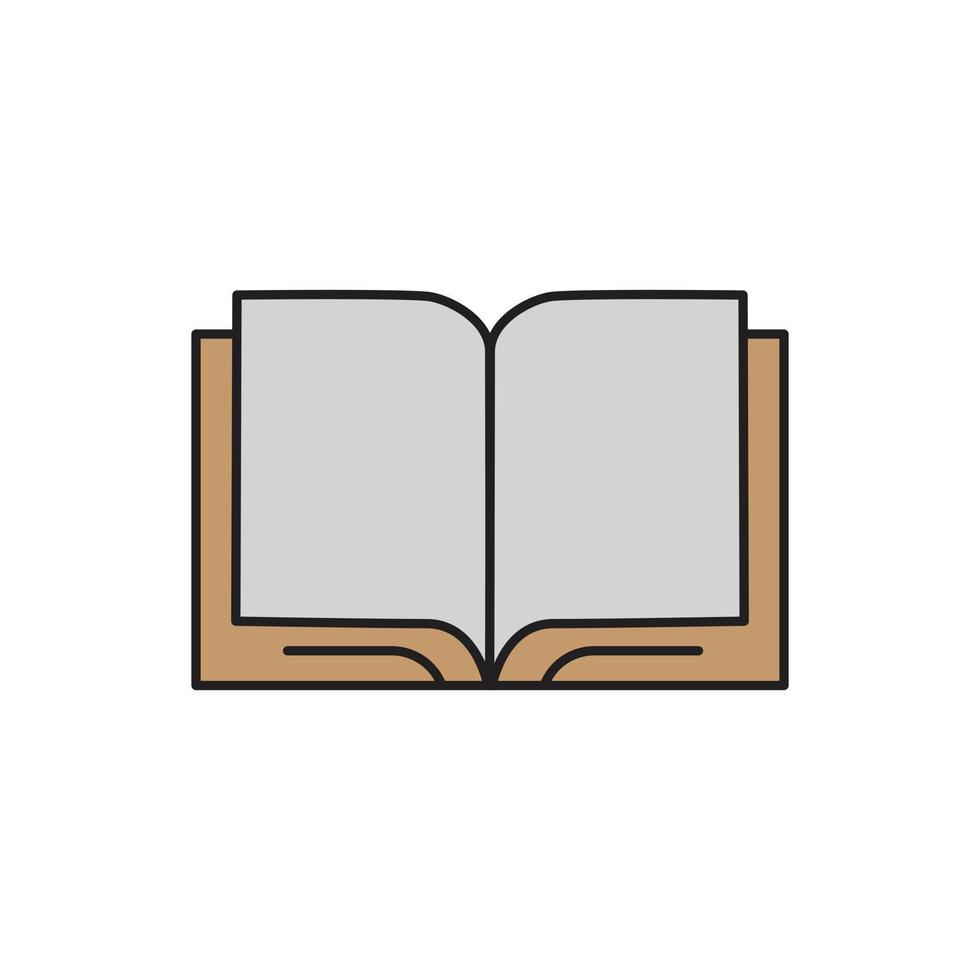 vector de libro para presentación de icono de símbolo de sitio web