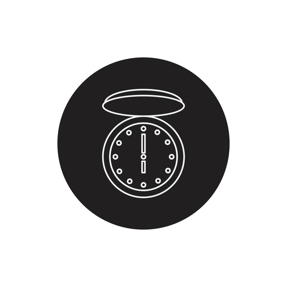 vector de reloj de tiempo para presentación de icono de símbolo de sitio web