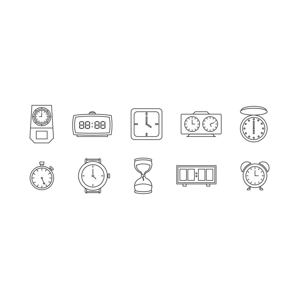 Time Clock vector for website symbol icon presentation